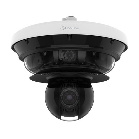 Hanwha Vision PNM-C34404RQPZ 5 CH, AI, IR, PTRZ Multi-directional outdoor camera with PTZ / 4K x 4 PTRZ + 2MP 40x PTZ