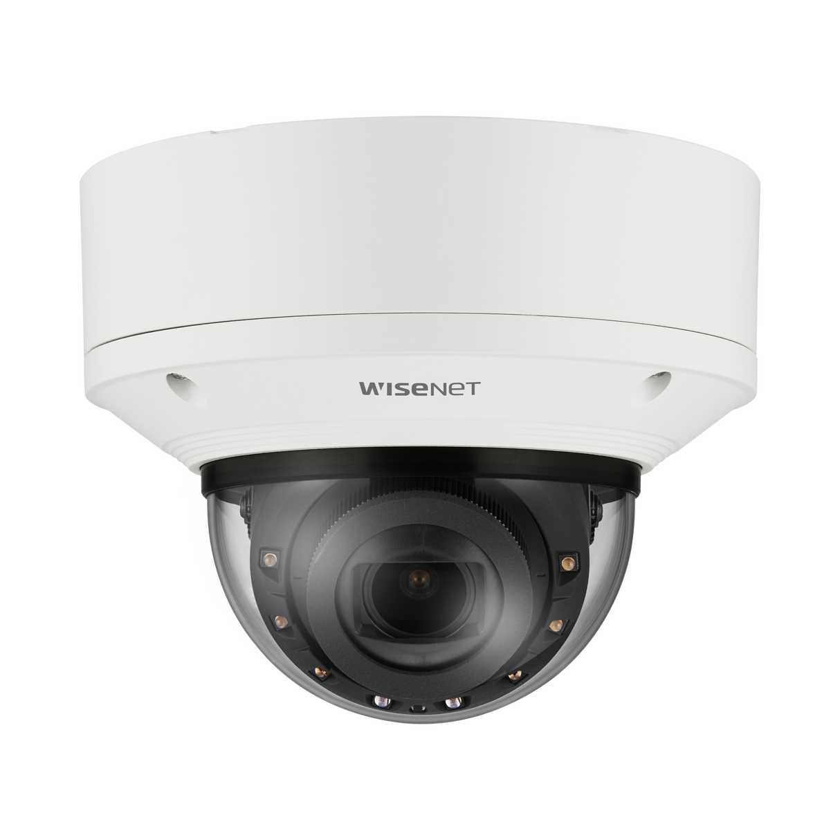 Hanwha Vision XNV-8093R 6MP IR Outdoor Vandal Dome AI Camera 