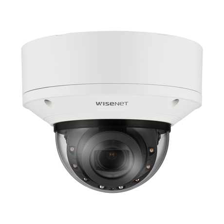 Hanwha Vision XNV-8093R 6MP IR Outdoor Vandal Dome AI Camera 