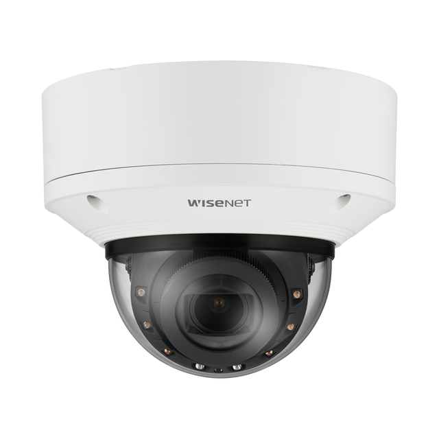 Hanwha Vision XNV-8093R 6MP IR Outdoor Vandal Dome AI Camera 