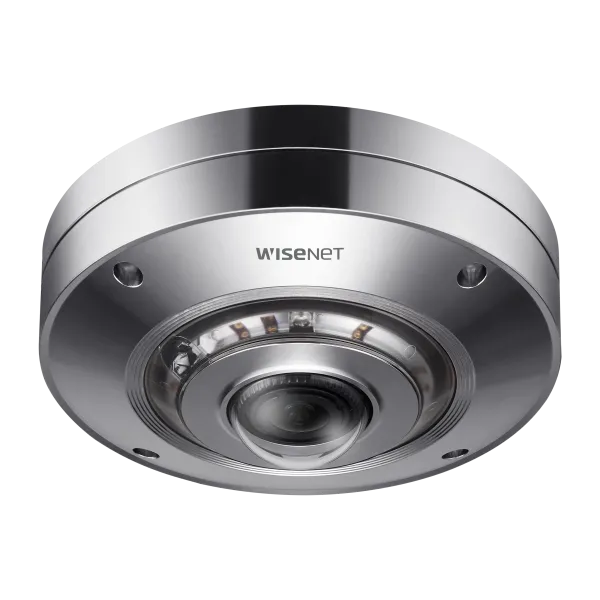 Hanwha Vision XNF-9010RS 12MP Stainless Steel IR Fisheye Camera