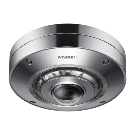 Hanwha Vision XNF-9010RS 12MP Stainless Steel IR Fisheye Camera